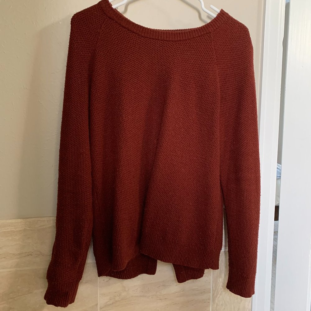Madewell open back sweater